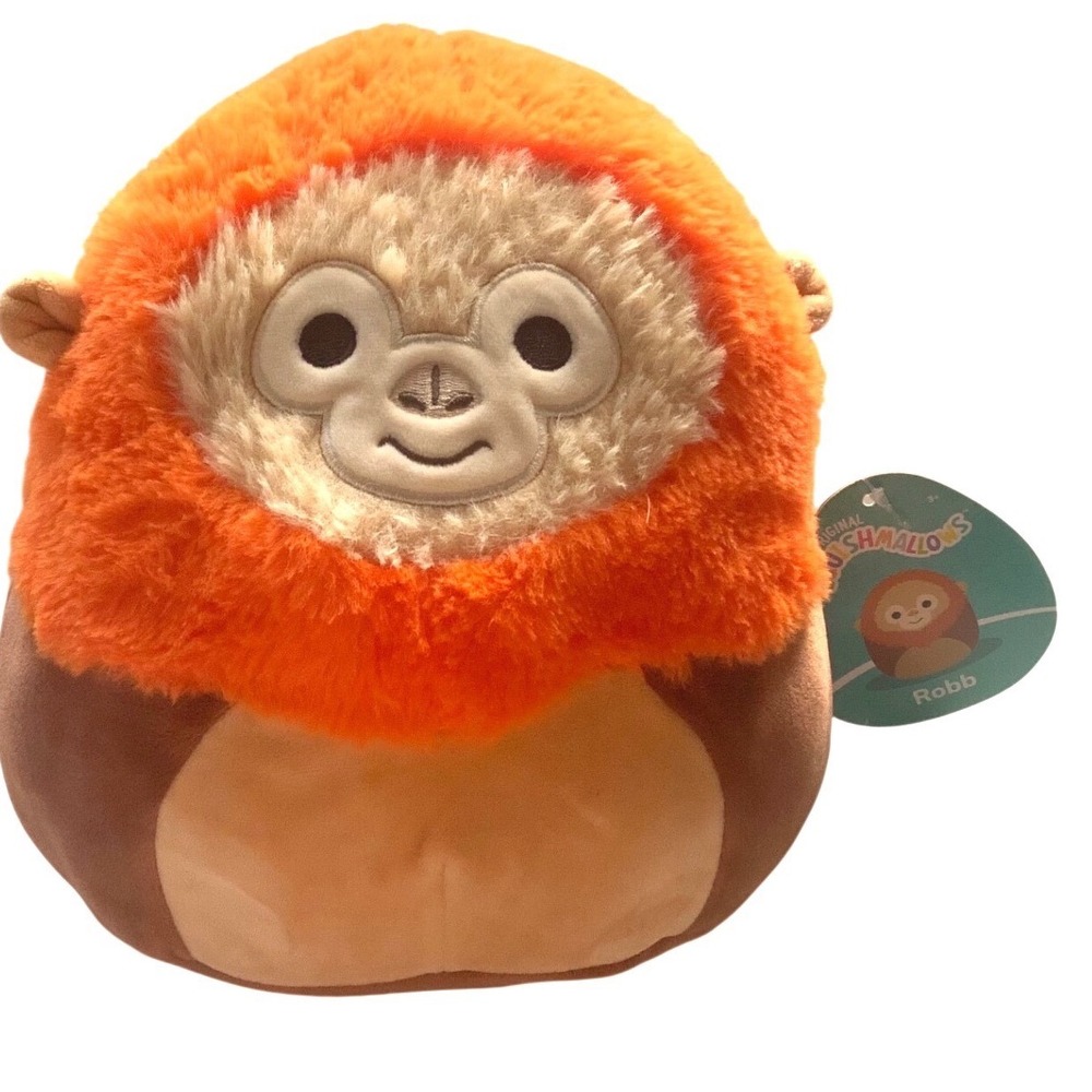 Squishmallows‎ Robb Orangutan Squisharoy Plush 8" Original Kellytoy NWT